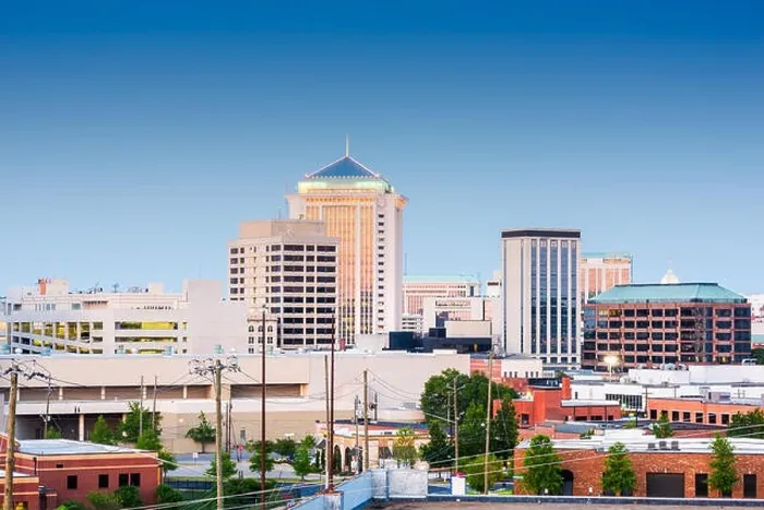 Framed Print : Montgomery, Alabama, USA downtown skyline at twilight Framed Print : Montgomery, Alabama, USA downtown skyline at twilight