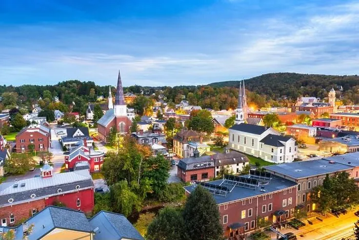 Framed Print : Montpelier, Vermont, USA autumn town skyline Framed Print : Montpelier, Vermont, USA autumn town skyline