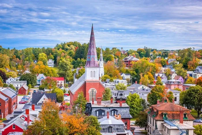 Framed Print : Montpelier, Vermont, USA town skyline Framed Print : Montpelier, Vermont, USA town skyline
