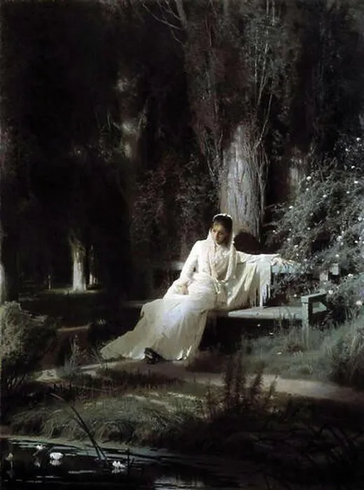 Framed Print : Moonlight night. И.Н.Крамской (1837 – 1887) Лунная ночь Framed Print : Moonlight night. И.Н.Крамской (1837 – 1887) Лунная ночь