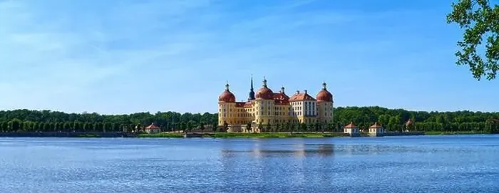 Framed Print : Moritzburg Castle in Germany Europe aerial view nice weather romantic castle Framed Print : Moritzburg Castle in Germany Europe aerial view nice weather romantic castle