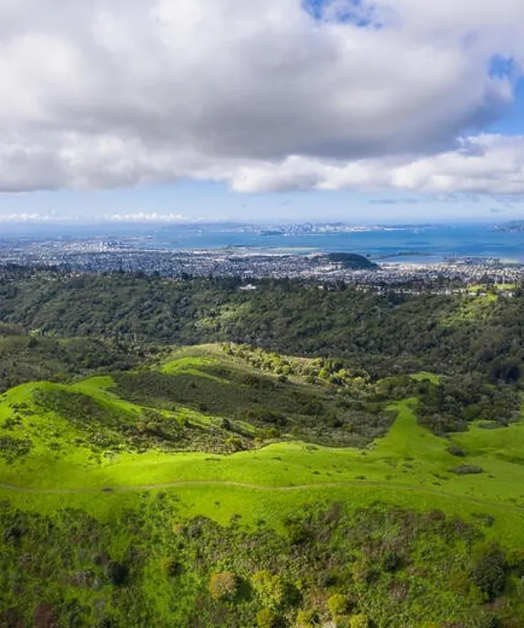 Framed Print : Morning light illuminates the hills surrounding San Francisco Bay. A wet winter has caused lush vegetation growth in the East Bay hills near Berkeley Framed Print : Morning light illuminates the hills surrounding San Francisco Bay. A wet winter has caused lush vegetation growth in the East Bay hills near Berkeley