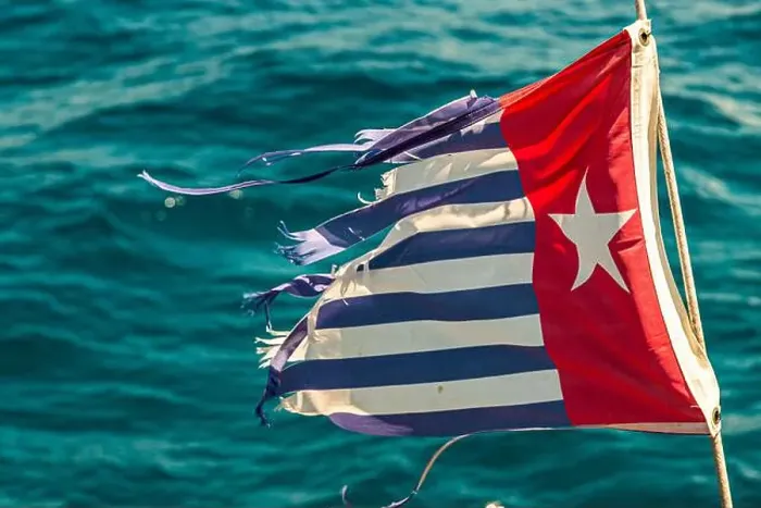 Framed Print : Morning Star (West Papua Flag) Framed Print : Morning Star (West Papua Flag)