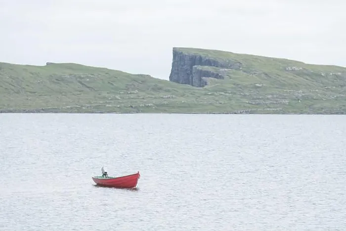 Framed Print : Morning view on lonely boat on cloudy Sorvagsvatn lake on cliffs of Vagar island, Faroe Islands, Denmark. Landscape photography Framed Print : Morning view on lonely boat on cloudy Sorvagsvatn lake on cliffs of Vagar island, Faroe Islands, Denmark. Landscape photography