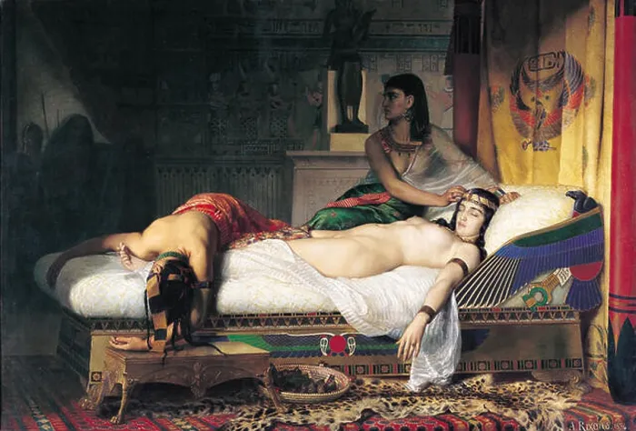 Framed Print : Mort de Cléopâtre is a painting by Jean-André Rixens Framed Print : Mort de Cléopâtre is a painting by Jean-André Rixens