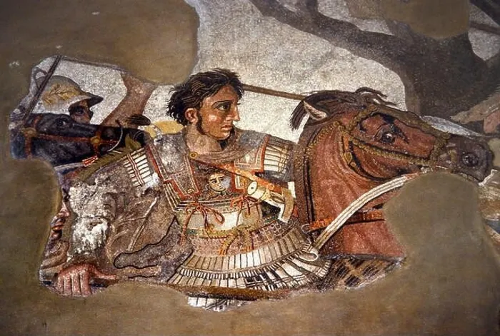 Framed Print : Mosaic of Alexander the Great discovered in the Casa del Fauno in Pompeii, Italy Framed Print : Mosaic of Alexander the Great discovered in the Casa del Fauno in Pompeii, Italy