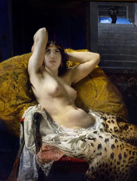 Framed Print : Mosè Bianchi (1840- 1904) Cleopatra 1865 Italy Framed Print : Mosè Bianchi (1840- 1904) Cleopatra 1865 Italy