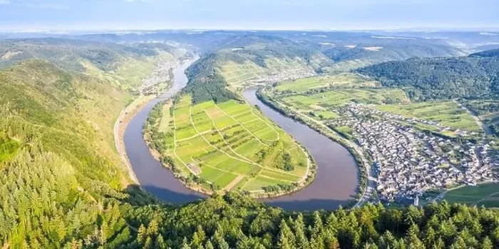 Framed Print : Moselle loop Calmont Mosel river landscape nature panorama in Bremm Germany travel Framed Print : Moselle loop Calmont Mosel river landscape nature panorama in Bremm Germany travel