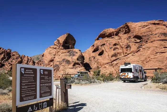 Framed Print : Motorhome at Atlatl Rock Campground, Valley of Fire State Park, Nevada, USA, North America Framed Print : Motorhome at Atlatl Rock Campground, Valley of Fire State Park, Nevada, USA, North America