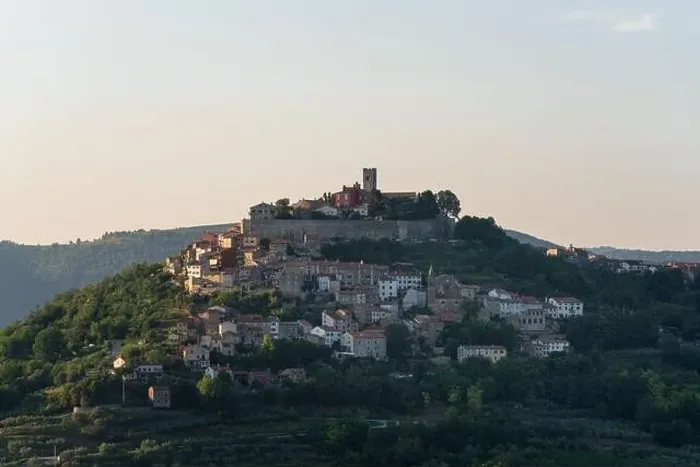 Framed Print : Motovun Village in Croatia. It is a village and a municipality in central Istria Framed Print : Motovun Village in Croatia. It is a village and a municipality in central Istria