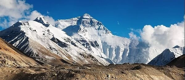 Mount Everest, North Face, view from tibetan base camp