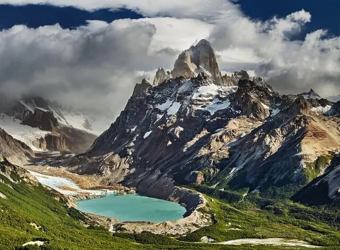 Framed Print : Mount Fitz Roy and laguna Torre, Los Glaciares National Park, Patagonia, Argentina
