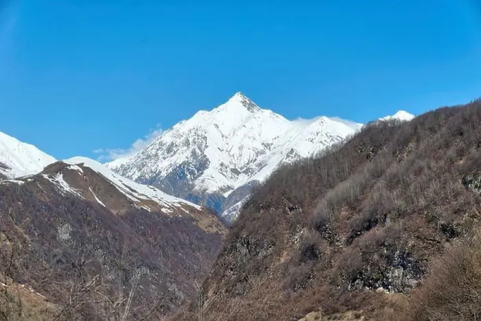 Framed Print : Mount Kazbek from the Distance, taken in April 2019rn taken in hdr Framed Print : Mount Kazbek from the Distance, taken in April 2019rn taken in hdr