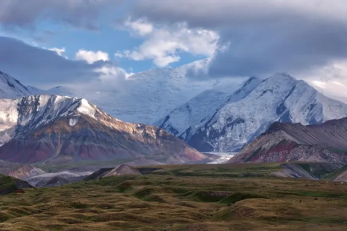 Framed Print : Mount Lenin seen from Basecamp in Kyrgyzstan taken in August 2018 Framed Print : Mount Lenin seen from Basecamp in Kyrgyzstan taken in August 2018