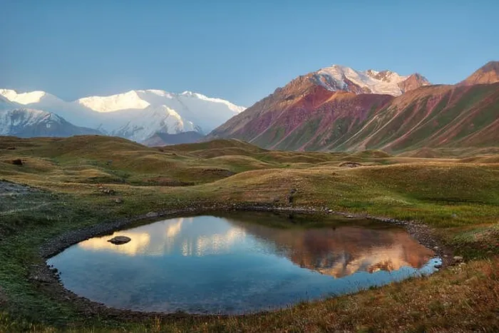 Framed Print : Mount Lenin seen from Basecamp in Kyrgyzstan taken in August 2018 Framed Print : Mount Lenin seen from Basecamp in Kyrgyzstan taken in August 2018