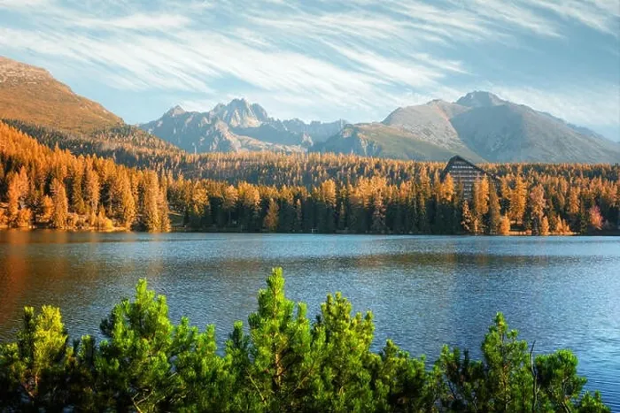 Framed Print : Mountain lake Strbske pleso (Strbske lake) in autumn time. High Tatras national park, Slovakia Framed Print : Mountain lake Strbske pleso (Strbske lake) in autumn time. High Tatras national park, Slovakia