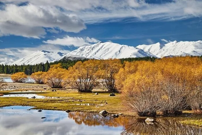 Framed Print : Mountain landscape, Lake Tekapo, New Zealand Framed Print : Mountain landscape, Lake Tekapo, New Zealand