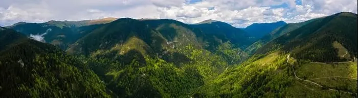 Framed Print : The Mountain Ridge Covered Forest. Mountain Landscape Framed Print : The Mountain Ridge Covered Forest. Mountain Landscape