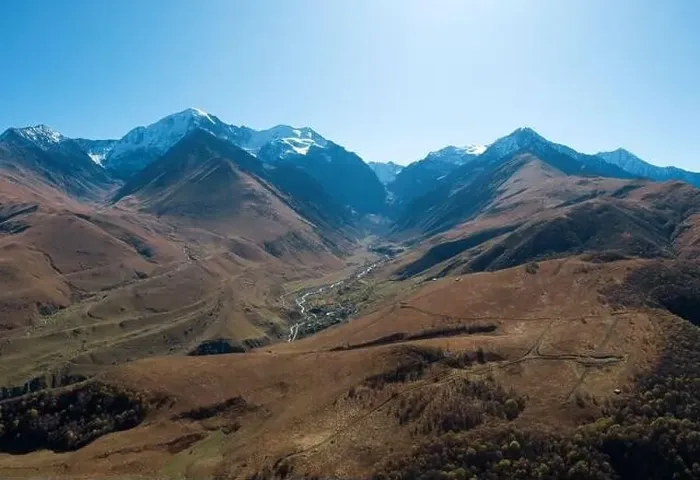 Framed Print : mountains of the Caucasus. shot on a drone Framed Print : mountains of the Caucasus. shot on a drone