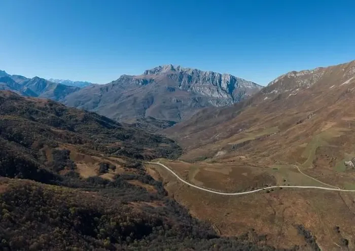 Framed Print : mountains of the Caucasus. shot on a drone Framed Print : mountains of the Caucasus. shot on a drone