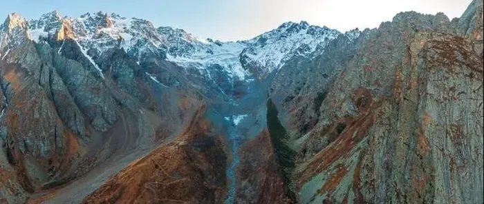 Framed Print : mountains of the Caucasus. shot on a drone Framed Print : mountains of the Caucasus. shot on a drone