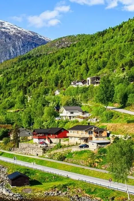 Framed Print : Mountains and Fiord over Norwegian Village, Olden, Innvikfjorden, Norway, Europe Framed Print : Mountains and Fiord over Norwegian Village, Olden, Innvikfjorden, Norway, Europe