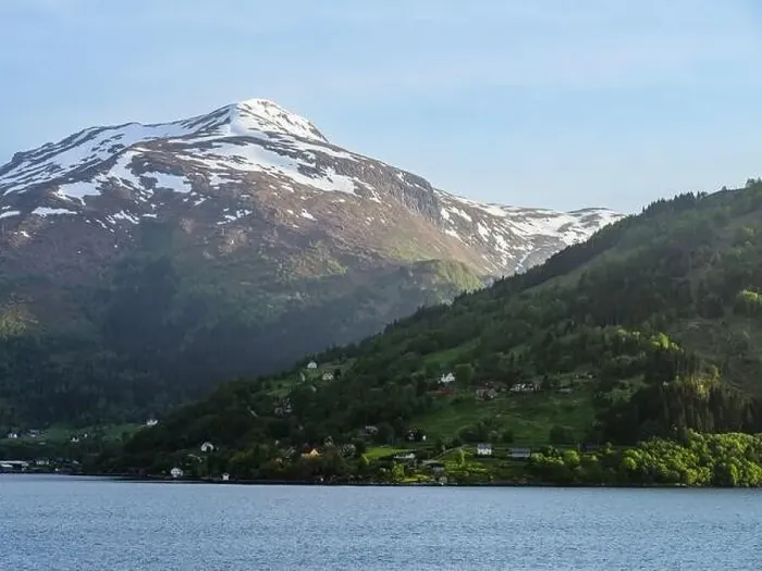 Framed Print : Mountains and Fiord over Norwegian Village, Olden, Innvikfjorden, Norway, Europe Framed Print : Mountains and Fiord over Norwegian Village, Olden, Innvikfjorden, Norway, Europe