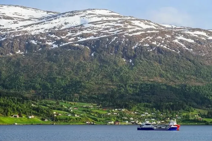 Framed Print : Mountains and Fiord over Norwegian Village, Olden, Innvikfjorden, Norway, Europe Framed Print : Mountains and Fiord over Norwegian Village, Olden, Innvikfjorden, Norway, Europe