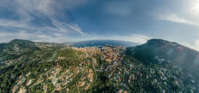 Framed Print : Mountains in Monaco Monte-Carlo city riviera Drone summer photo Air 360 vr virtual reality drone panorama Framed Print : Mountains in Monaco Monte-Carlo city riviera Drone summer photo Air 360 vr virtual reality drone panorama
