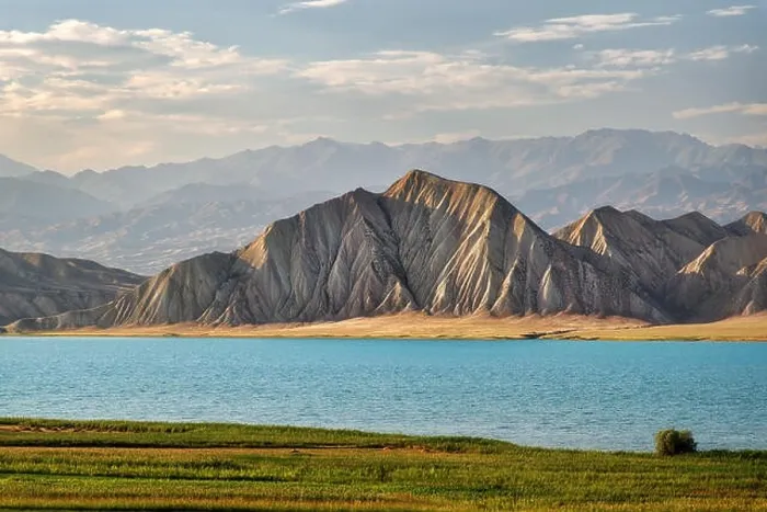 Framed Print : Mountains along Toktogul Reservoir, Kyrgyzstan, taken in August 2018 Framed Print : Mountains along Toktogul Reservoir, Kyrgyzstan, taken in August 2018