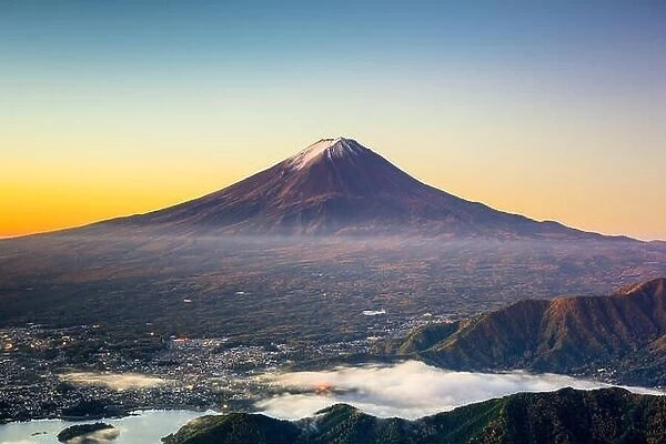 Mt. Fuji, Japan over Kawaguchi Lake