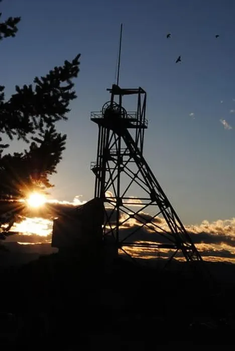 Framed Print : Mt Con headframe Framed Print : Mt Con headframe