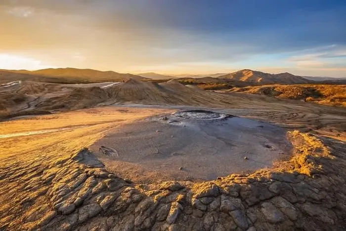 Framed Print : Muddy Volcanoes, Romania. Buzau County mud volcanoes at sunset Framed Print : Muddy Volcanoes, Romania. Buzau County mud volcanoes at sunset