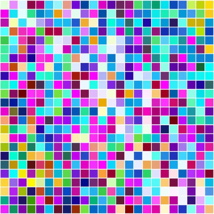 Framed Print : Multicoloured small squares background Framed Print : Multicoloured small squares background