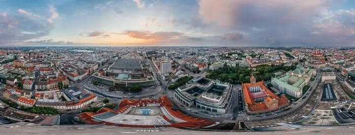 Framed Print : Munich city air drone 360 vr virtual reality panorama Framed Print : Munich city air drone 360 vr virtual reality panorama