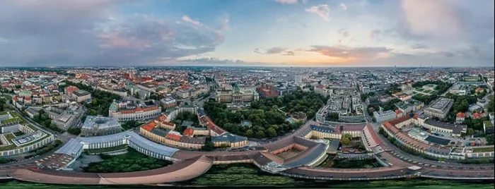 Framed Print : Munich city air drone 360 vr virtual reality panorama Framed Print : Munich city air drone 360 vr virtual reality panorama