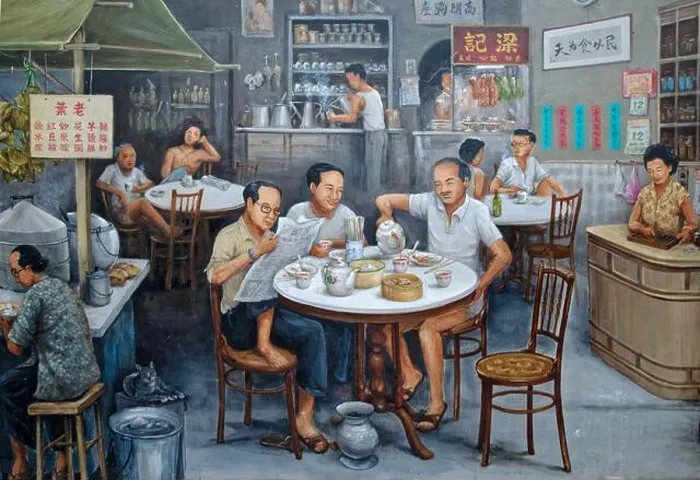 Framed Print : Detail of a mural by Singaporean artist Yip Yew Chong in Chinatown Framed Print : Detail of a mural by Singaporean artist Yip Yew Chong in Chinatown