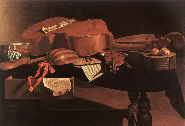 Framed Print : Musical Instruments. second half of 17th century. Evaristo Baschenis - Musical Instruments - WGA01406 Framed Print : Musical Instruments. second half of 17th century. Evaristo Baschenis - Musical Instruments - WGA01406
