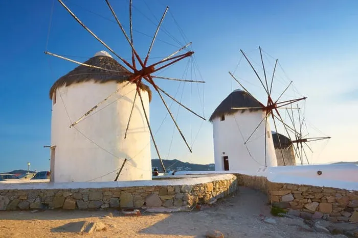 Framed Print : Mykonos landscape with a windmills, Mykonos Island, Cyclades Islands, Greece Framed Print : Mykonos landscape with a windmills, Mykonos Island, Cyclades Islands, Greece