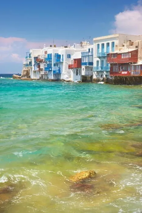 Framed Print : Mykonos Old Town, Chora, Little Venice, Cyclades, Greece Framed Print : Mykonos Old Town, Chora, Little Venice, Cyclades, Greece
