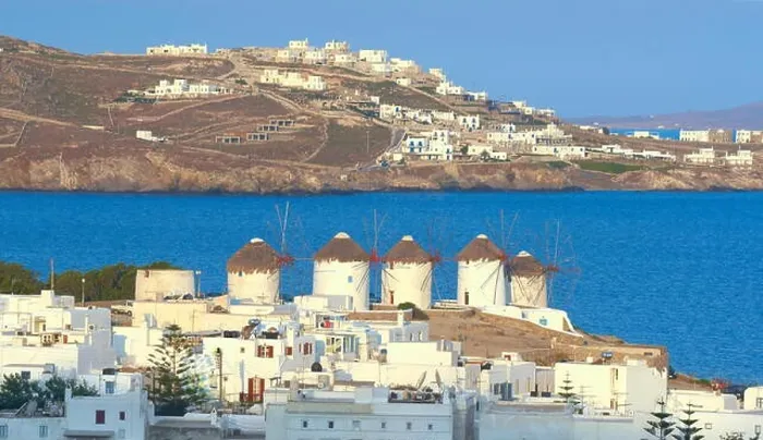 Framed Print : Mykonos windmills, old harbour, Chora, Mykonos Island, Greece Framed Print : Mykonos windmills, old harbour, Chora, Mykonos Island, Greece