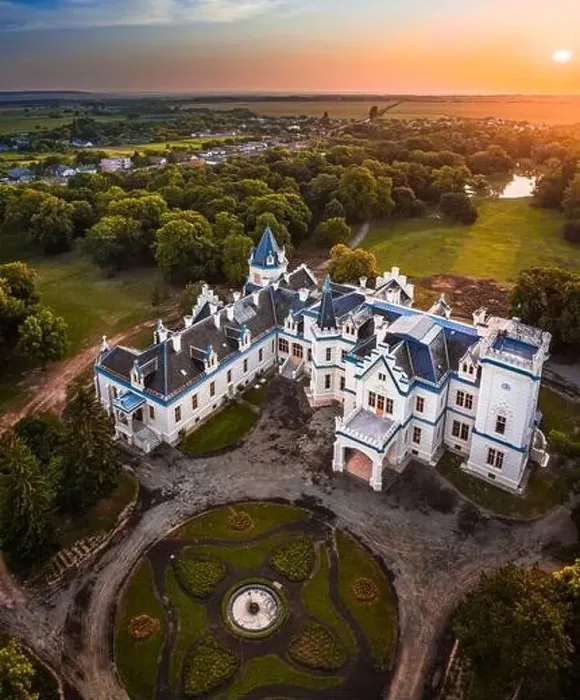 Framed Print : Nadasdladany, Hungary - Aerial panoramic view of the beautiful Nadasdy Mansion (Nadasdy-kastely) Framed Print : Nadasdladany, Hungary - Aerial panoramic view of the beautiful Nadasdy Mansion (Nadasdy-kastely)
