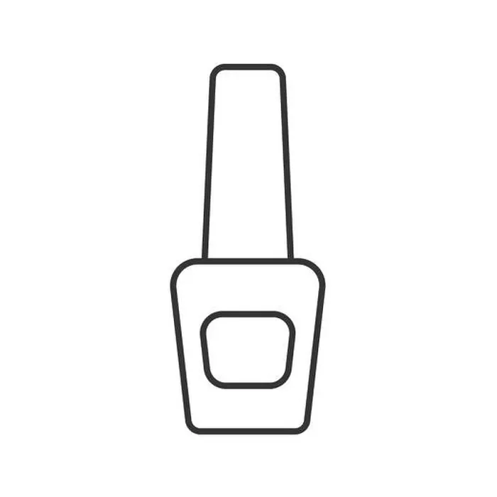 Framed Print : Nail polish bottle linear icon. Thin line illustration. Nailpolish contour symbol. Vector isolated outline drawing