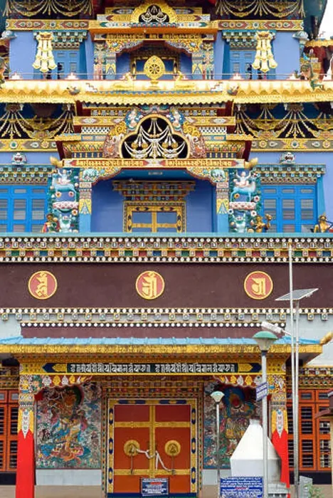 Framed Print : Namdroling monastery Palyul Nyingmapa Buddhist Centre Byalakuppe ; Mysore District ; Karnataka ; India Framed Print : Namdroling monastery Palyul Nyingmapa Buddhist Centre Byalakuppe ; Mysore District ; Karnataka ; India