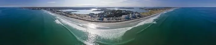 Framed Print : Nantasket Beach aerial view panorama in town of Hull in south of Boston, Massachusetts MA, USA Framed Print : Nantasket Beach aerial view panorama in town of Hull in south of Boston, Massachusetts MA, USA