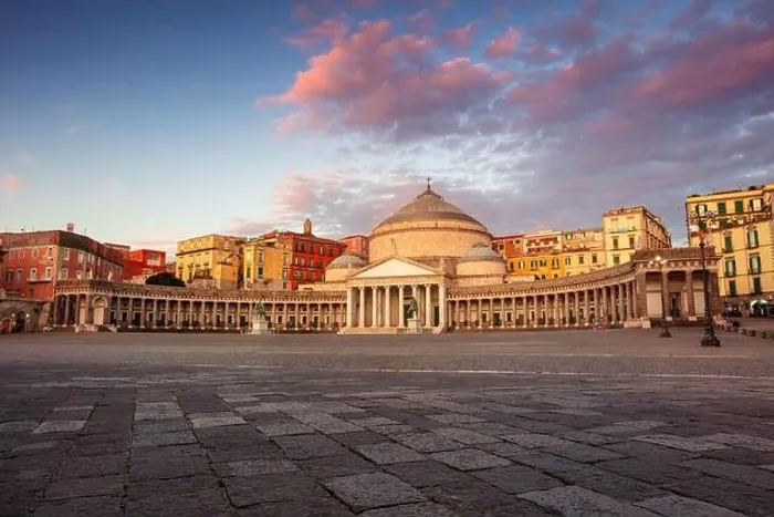 Framed Print : Naples, Italy. Cityscape image of Naples, Italy with the view of large public town square Piazza del Plebiscito at sunrise Framed Print : Naples, Italy. Cityscape image of Naples, Italy with the view of large public town square Piazza del Plebiscito at sunrise