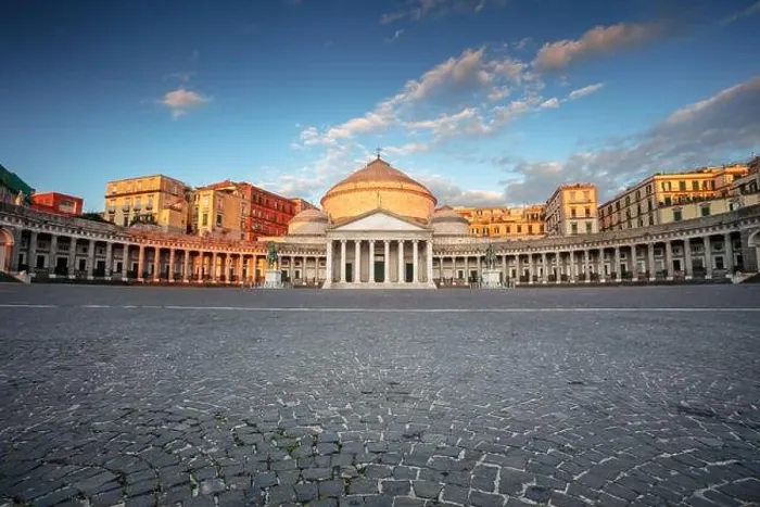 Framed Print : Naples, Italy. Cityscape image of Naples, Italy with the view of large public town square Piazza del Plebiscito at sunrise Framed Print : Naples, Italy. Cityscape image of Naples, Italy with the view of large public town square Piazza del Plebiscito at sunrise