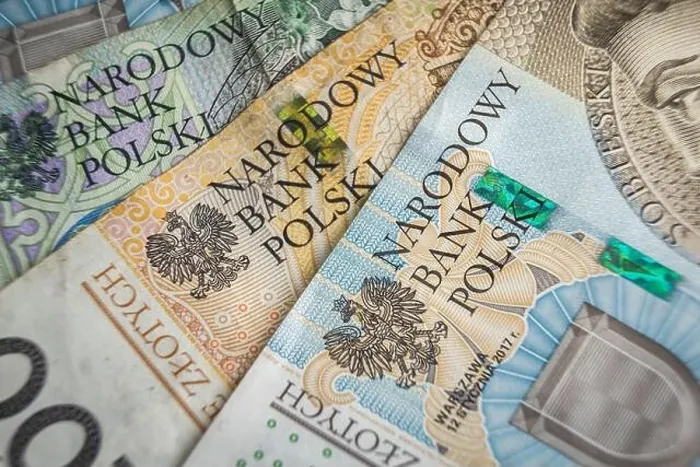 Framed Print : Narodowy bank Polski sign on Banknote economy in Poland inflation concept Framed Print : Narodowy bank Polski sign on Banknote economy in Poland inflation concept