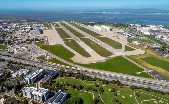 Framed Print : NASA, aerial photograph Moffett Field Framed Print : NASA, aerial photograph Moffett Field