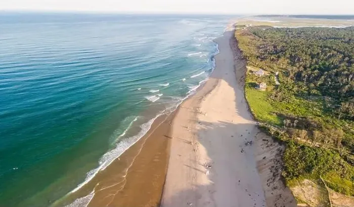 Framed Print : Nauset Beach with Nauset Light, aerial view Framed Print : Nauset Beach with Nauset Light, aerial view